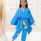 BLUE LEHERIYA KAFTAN SET