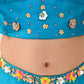 RAMA SILK CROP TOP SHARARA SET
