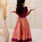 PURPLE GLOW,STRIPE LEHENGA SET