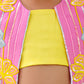 3D CHARM,PINK EMBROIDERED JACKET SET