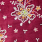 MAROON HALTER NECK CROP TOP LEHENGA SET