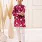 MAROON PICHWAYI KURTA SET