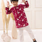 MAROON PICHWAYI KURTA SET