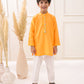 ORANGE EMBROIDERED KURTA SET