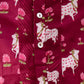 MAROON PICHWAYI KURTA SET