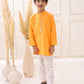 ORANGE EMBROIDERED KURTA SET