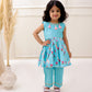 SKY BLUE PICHWAI KURTA SET