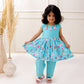 SKY BLUE PICHWAI KURTA SET