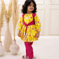 YELLOW PICHWAI PINK SET