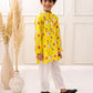 YELLOW PICHWAI PINK SET