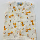 MUSLIN BUTTON JHABLA – NEW  BORN -Print Giraffe