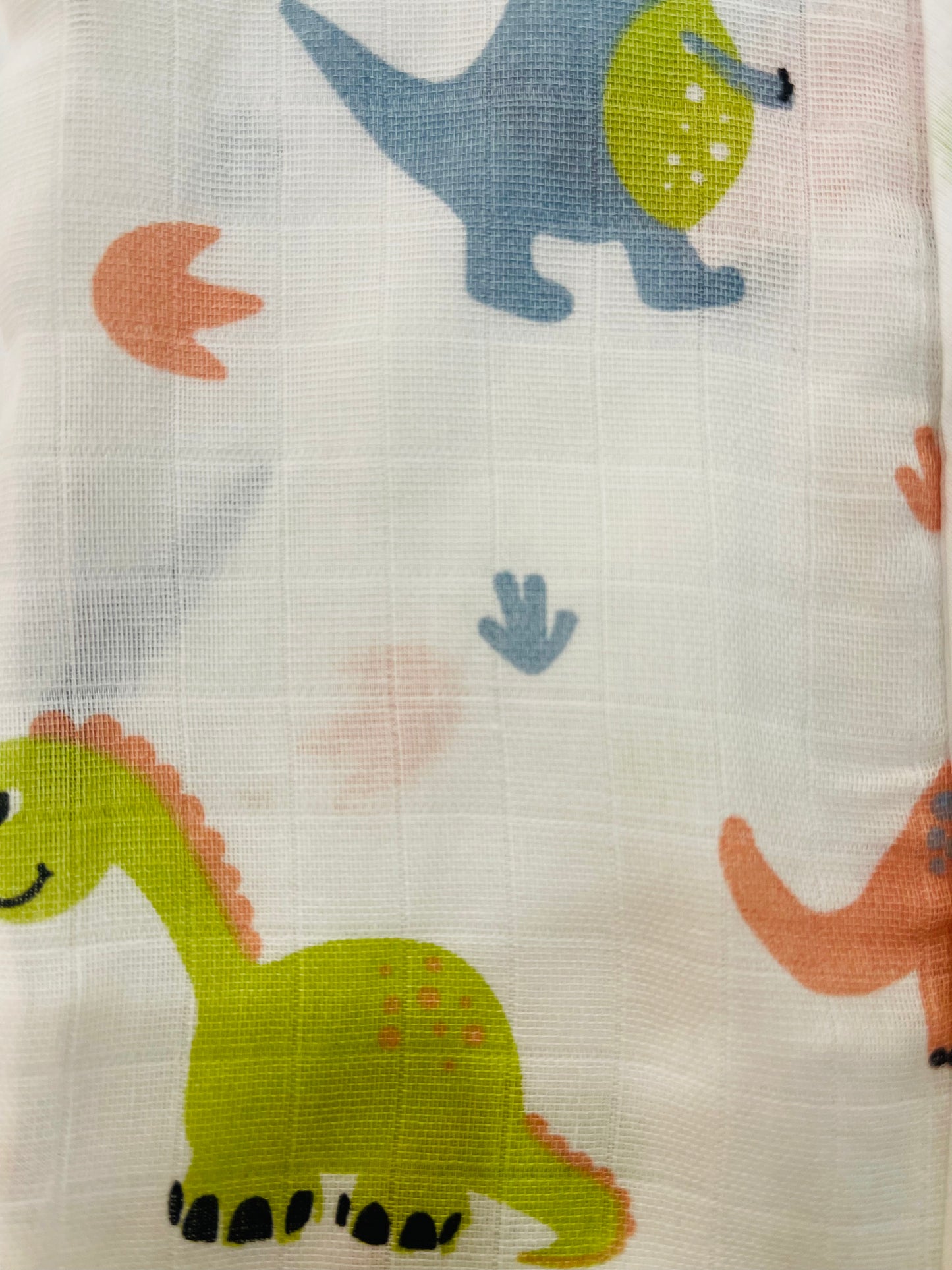 MUSLIN BUTTON JHABLA – NEW  BORN  Print – Dinosaur